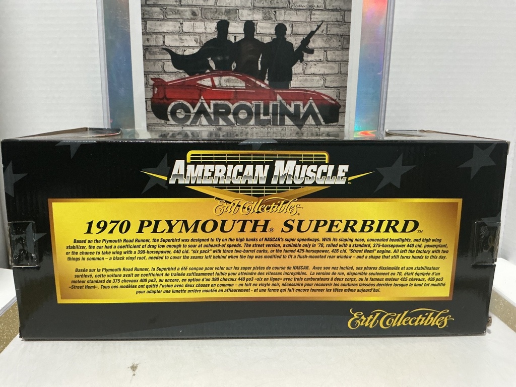 1:18 ERTL / AMERICAN MUSCLE 1970 PLYMOUTH SUPERBIRD [DOOR NEEDS FIXING] image