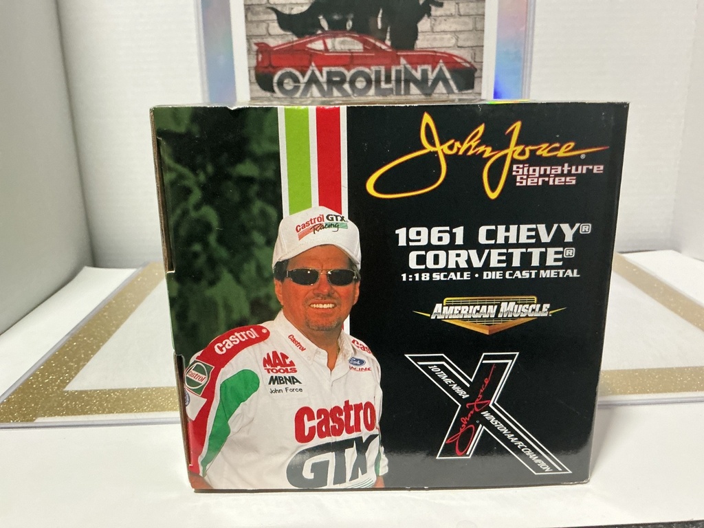 1:18 ERTL JOHN FORCE SIGNATURE SERIES 1961 CHEVY CORVETTE image