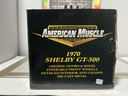 1:18 ERTL 1970 SHELBY GT-500 BLUE ON WHITE image