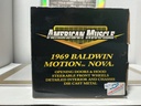 1:18 ERTL AMERICAN MUSCLE 1969 BALDWIN MOTION NOVA GREEN ON BLACK image
