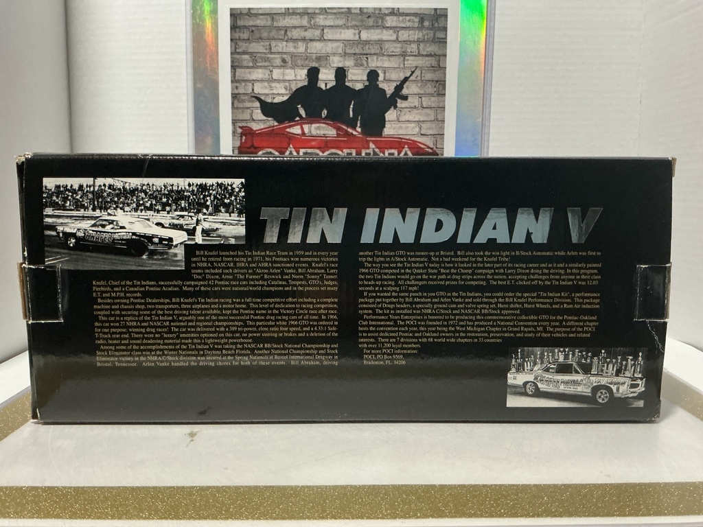 1:18 ERTL PONTIAC NATIONAL SPECIAL LIMITED EDITION - TIN INDIAN KNAFEL PONTIAC image