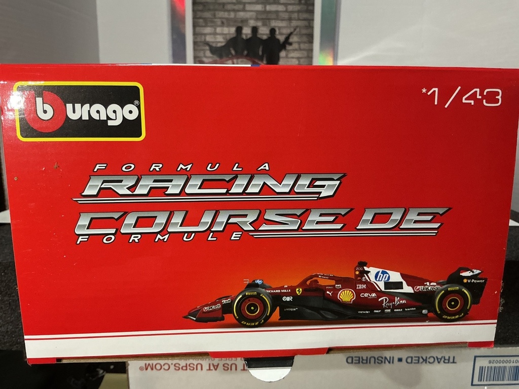 1:43 BBURAGO ALL NEW STYLES - FORMULA RACING SHELL / FERRARI 6 PACK image
