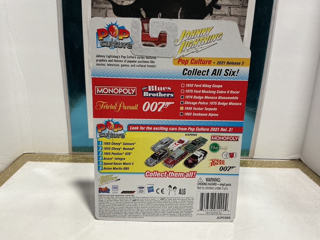 1:64 JOHNNY LIGHTNING COLLECTION- MONOPOLY- 1932 FORD HIBOY COUPE image