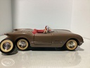1:18 Mira Solido Chevrolet Corvette 1953 Brown on Red Junk Yard Parts Car image
