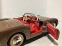 1:18 Mira Solido Chevrolet Corvette 1953 Brown on Red Junk Yard Parts Car image