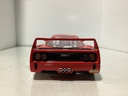 1:18 Burago 1987 Ferrari F40 Philippe Charriol #41 Red on Grey (stickers on top) image
