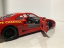 1:18 Burago 1987 Ferrari F40 Philippe Charriol #41 Red on Grey (stickers on top) image