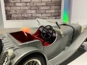1:18 Burago 1937 Jaguar SS 100 Grey on Red (no windshield) image