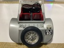 1:18 Burago 1937 Jaguar SS 100 Grey on Red (no windshield) image