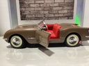 1:18 SOLIDO 1953 CHEVROLET CORVETTE BROWN ON RED CONVERTIBLE image