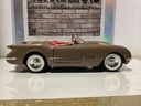 1:18 SOLIDO 1953 CHEVROLET CORVETTE BROWN ON RED CONVERTIBLE image