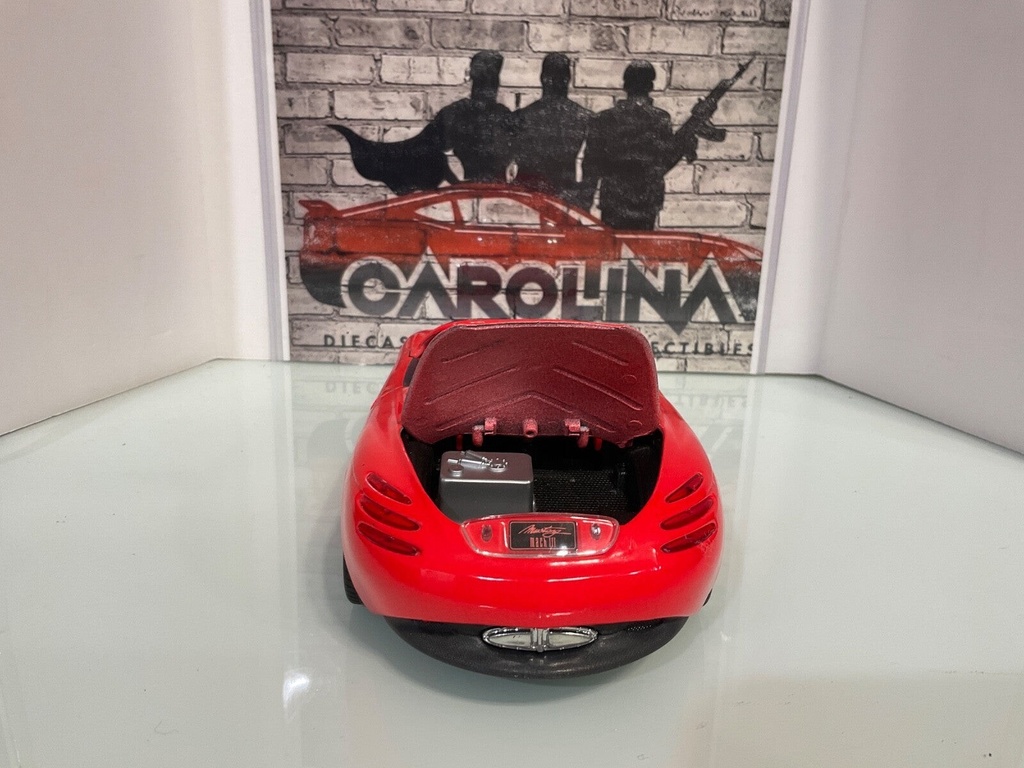 1:18 MAISTO FORD MUSTANG MACH 3 RED ON BLACK  (NO MIRRORS) image