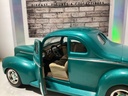 1:18 ERTL 1940 Ford Coupe Green on Brown (left mirror missing + need repair) image