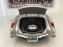 1:18 BURAGO 1957 CHEVROLET CORVETTE SILVER ON RED CONVERTIBLE image