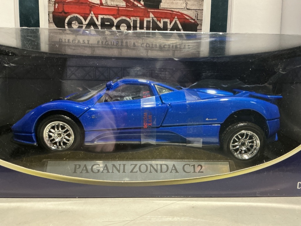 1:18 MOTOR MAX DIE CAST COLLECTION-PAGANI ZONDA C12 Back Wheel Need Reattaching image