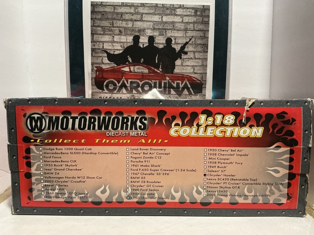1:18 MOTORWORKS DIE CAST METAL- CHRYSLER HOWLER *DAMAGED BOX* image