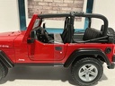 1:18 MAISTO JEEP WRANGLER RUBICON RED ON BLACK [NO BOX] image