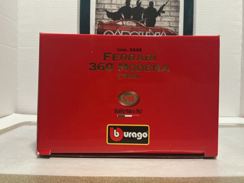 1:18 BURAGO MADE IN ITALY FERRARI 360 MODERNA image