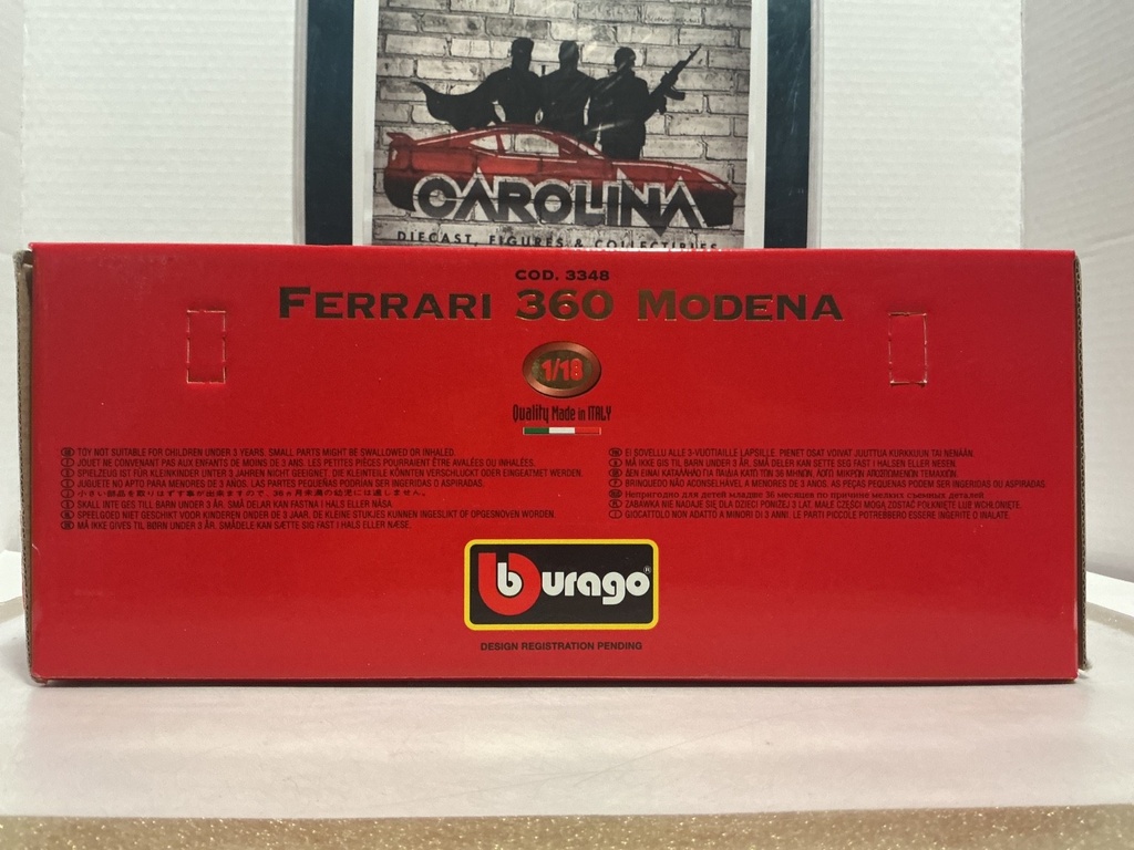 1:18 BURAGO MADE IN ITALY FERRARI 360 MODERNA image