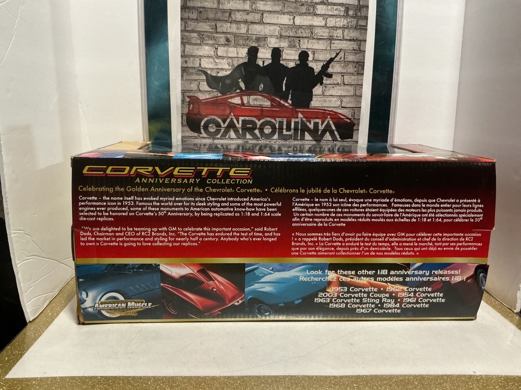 1:18 ERTL - AMERICAN MUSCLE - 1985 CORVETTE COUPE 50TH ANNIVERSARY image
