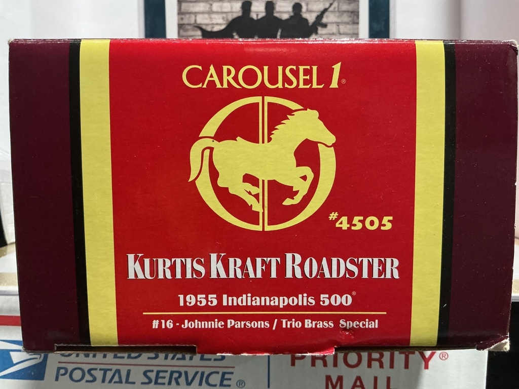 1:18 CAROUSEL1 1955 INDIANAPOLIS 500 - #16 JOHNNIE PARSONS/TRIO BRASS SPECIAL image
