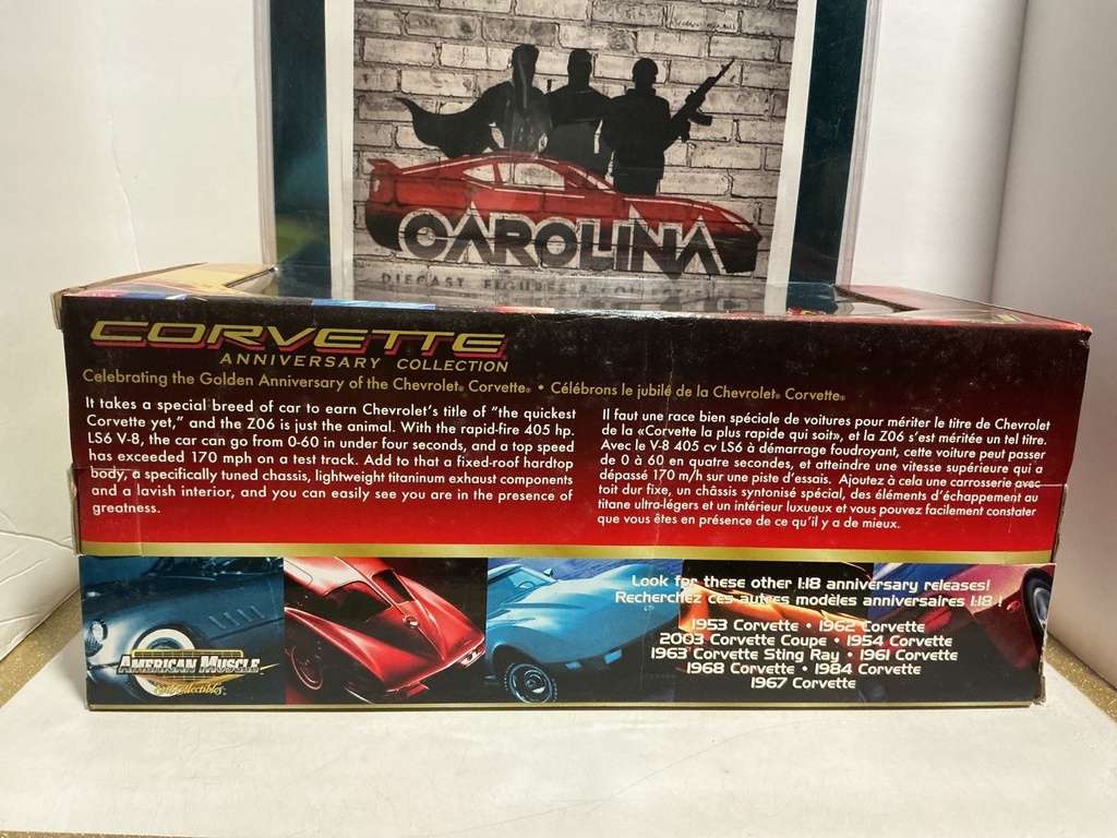 1:18 ERTL COLLECTIBLES AMERICAN MUSCLE - 2003 CORVETTE Z06 50TH ANNIVERSARY image