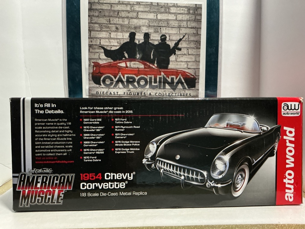 1:18 AUTO WORLD- 1954 CHEVY CORVETTE image