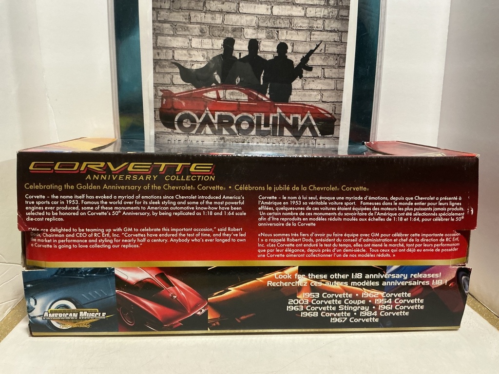 1:18 ERTL - AMERICAN MUSCLE - 1967 CORVETTE COUPE 50TH ANNIVERSARY [BROKE TIRE] image
