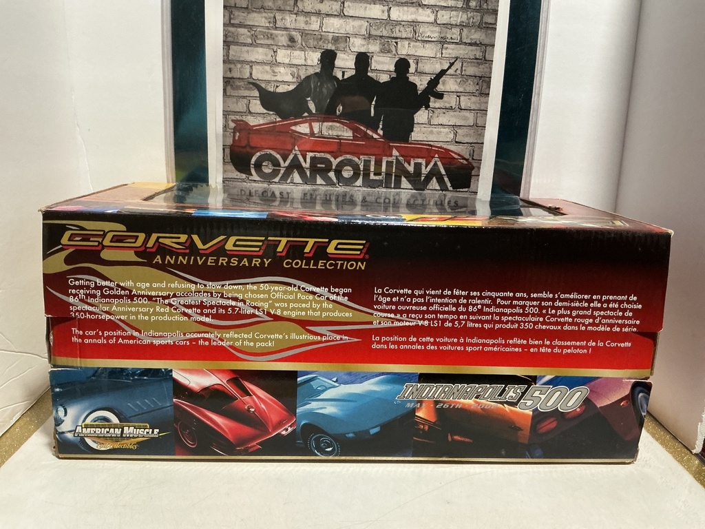 1:18 ERTL - AMERICAN MUSCLE 2003 CORVETTE INDY 500 PACE CAR 50TH ANNIVERSARY image