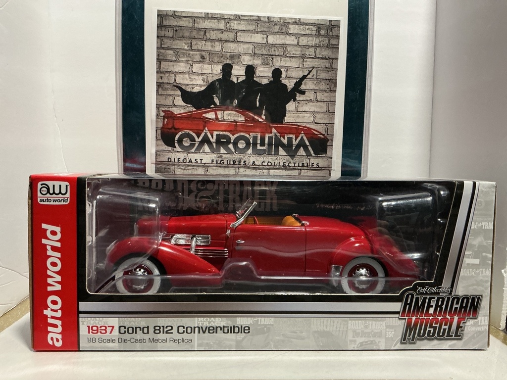 1:18 AUTO WORLD- 1937 CORD 812 CONVERTIBLE image