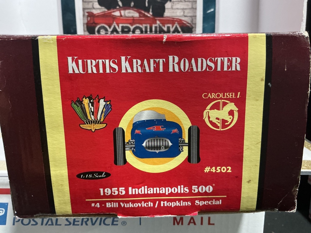 1:18 CAROUSEL1 1955 INDIANAPOLIS 500 - #4 BILL VUKOVICH/HOPKINS SPECIAL image