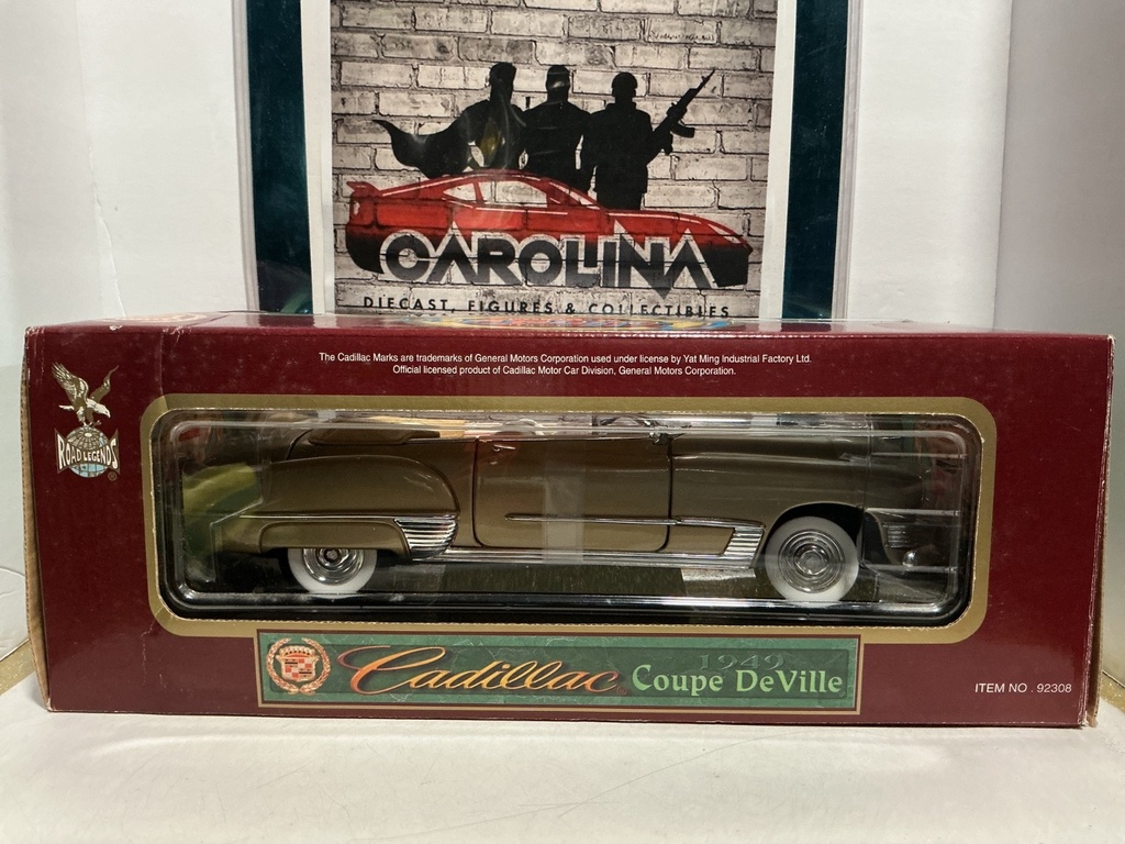 1:18 ROAD LEGENDS FORD - CADILLAC COUPE DEVILLE BRONZE [SCUFF MARKS PLASTIC/BOX] image