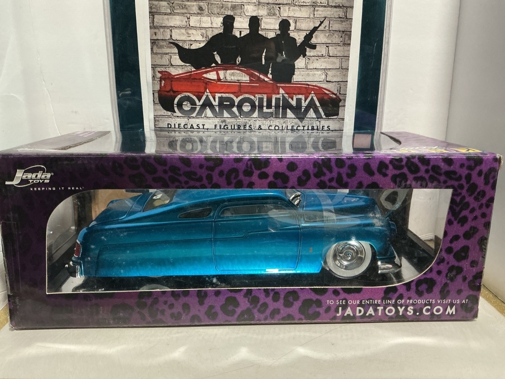 1:18 JADA TOYS - KUSTOM KINGS - 1951 MERCURY [BLUE] [RASH ON THE DOOR] image