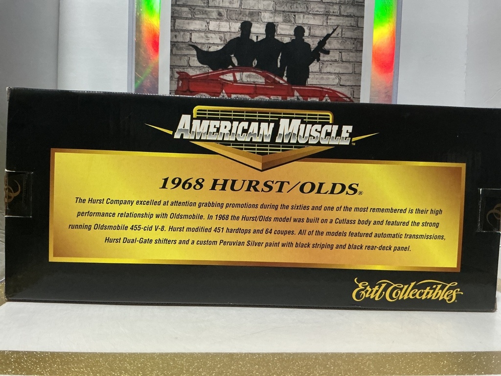 1:18 ERTL AMERICAN MUSCLE 10 YEARS - 1968 HURST/OLDS 1 OF 9,996 image