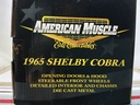 1:18 ERTL AMERICAN 1965 SHELBY COBRA - RED ON BLACK image