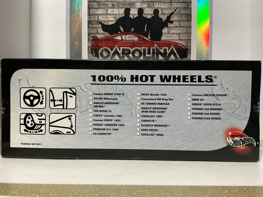 1:18 HOTWHEELS 100% - C5 CORVETTE YELLOW ON BLACK image