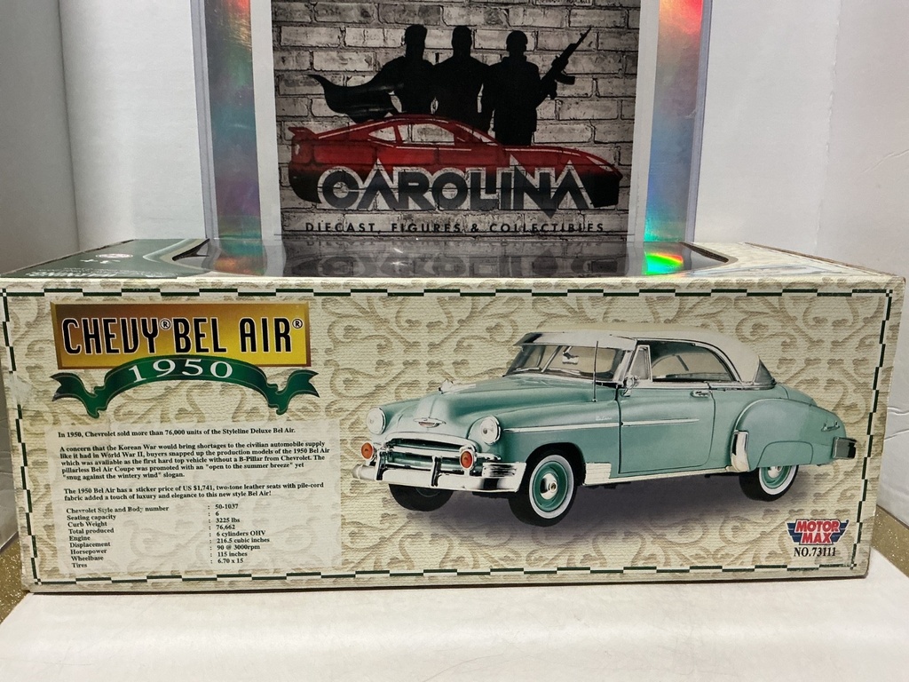 1:18 MOTORMAX TIMELESS CLASSICS 1950 CHEVY BEL AIR DARK BLUE image
