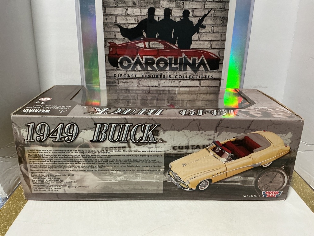 1:18 MOTORMAX COLLECTOR’S EDITION 1949 BUICK TAN ON RED image