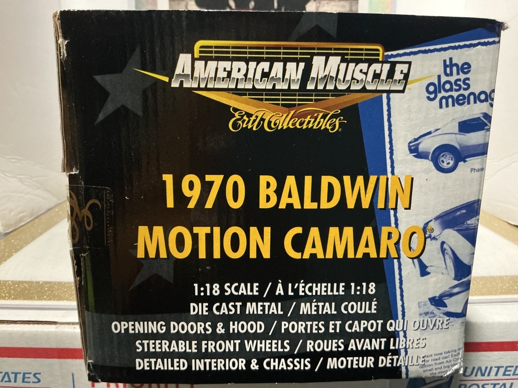 1:18 ERTL  AMERICAN MUSCLE -  DENNIS FERRARA 1970 BALDWIN MOTION CAMARO image