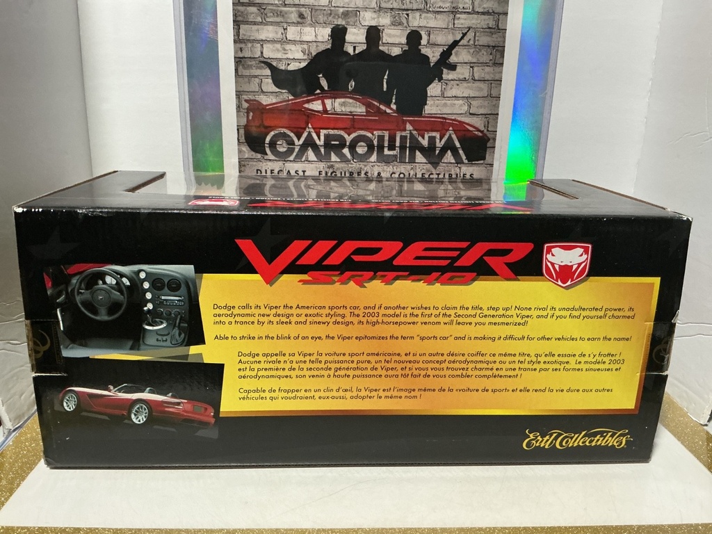 1:18 ERTL AMERICAN MUSCLE - VIPER SRT-10 COLLECTIBLE [RED/BLACK] image