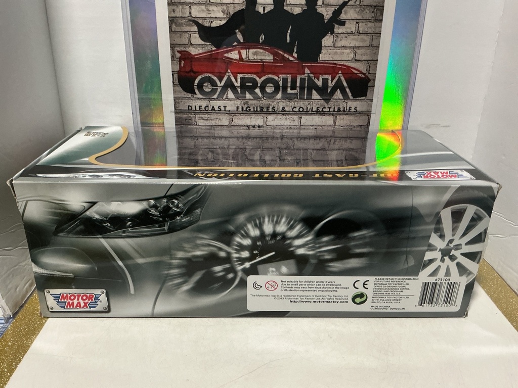 1:18 MOTORMAX DIECAST COLLECTION PAGANI ZONDA C12 BLACK ON BLUE image