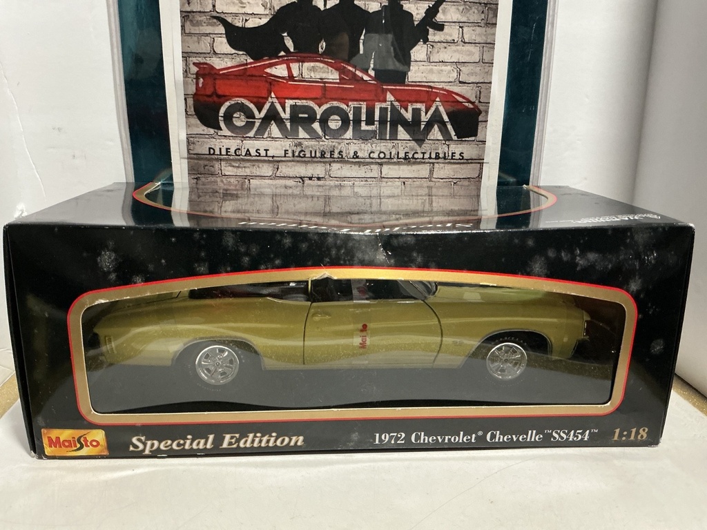 1:18 MAISTO SPECIAL EDITION - 1972 CHEVROLET CHEVELLE SS454 [YELLOW/BLACK] image