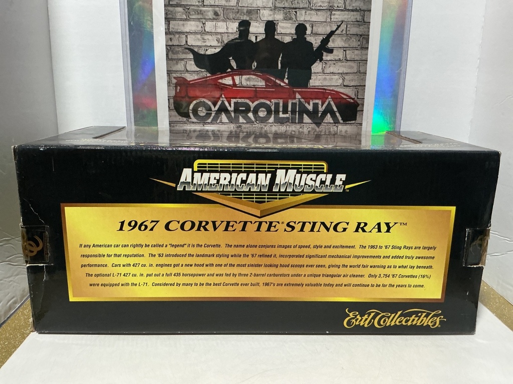 1:18 ERTL   AMERICAN MUSCLE 1967 CORVETTE STINGRAY LIMITED EDITION [RED/BOWN] image