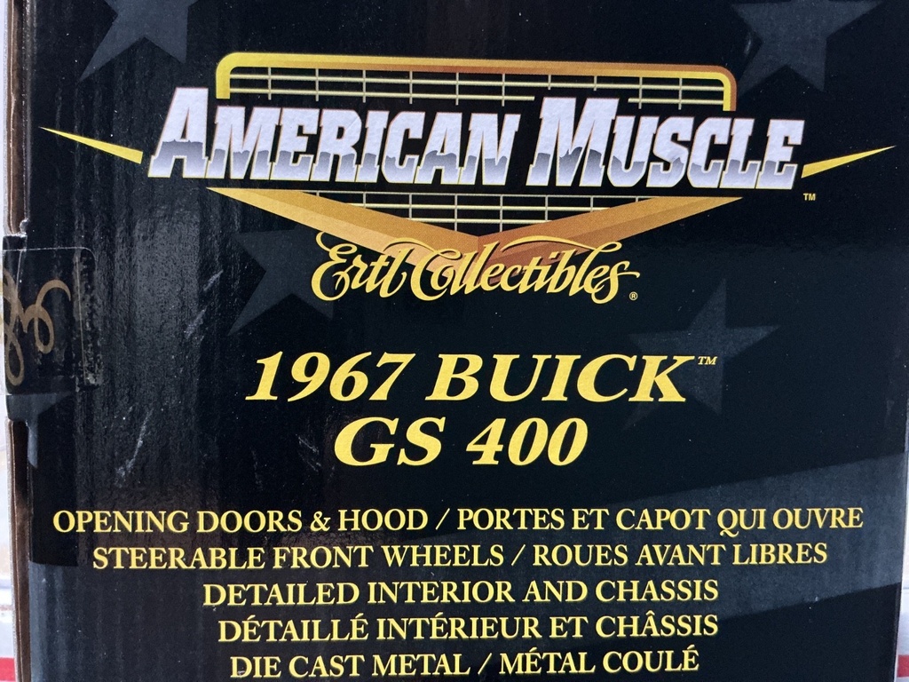 1:18 ERTL  AMERICAN MUSCLE 1967 BUICK GS 400 [BLACK] image