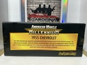 1:18 ERTL  AMERICAN MUSCLE MILLENNIUM - 1955 CHEVROLET [BRONZE CHROME ON WHITE] image