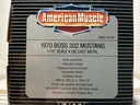 1:18 ERTL  AMERICAN MUSCLE [COLLECTOR COIN/STAND] 1970 BOSS MUSTANG [BLUE/BLACK] image
