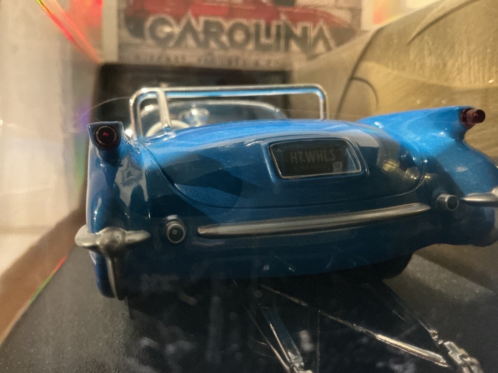 1:18 HOTWHEELS - LIMITED EDITION ‘53 PRO STREET CORVETTE MODIFIED BLUE ON WHITE image