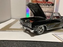 1:18 EXACT DETAIL 1965 TUXEDO BLACK CUSTOM EL CAMINO {LIGHT RASHING } image