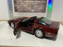 1:18 MAISTO 1992 CORVETTE ZR-1 BURGUNDY ON BURGUNDY image