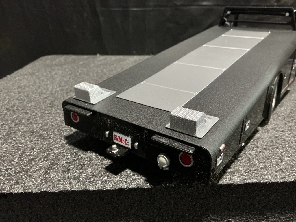 1:18 ACME 1970 f350 FoMoCo ramp truck NOT BOLTED IN STYROFOAM antenna bend image